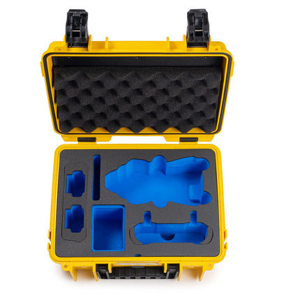 B&amp;W Outdoor Carrying Case for DJI Air 3, Air 3S and Fly More Combo Drone - Type 3000 Yellow - waterproof according to IP67 certification, dustproof, shatterproof and indestructible