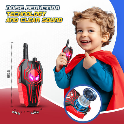 Supocol Walkie Talkie Children's Set of 3, Toys from 3 4 5 6 7 8 9 10 Years Boy Girl Gift Boy Girl 3-10 Years Gift Ideas, Walkie Talkie Radios for Outdoors, Camping, Hiking
