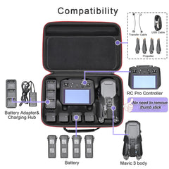 RLSOCO Carrying Case for DJI Mavic 3 Classic/Mavic 3 Fly More Combo/Cine Premium Combo - Fits DJI RC Pro or DJI RC Controller, Mavic 3 Housing, Batteries, Charger, Propellers