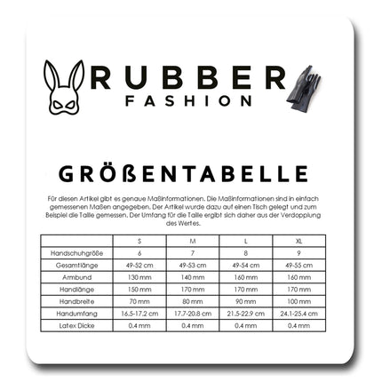 Rubberfashion Latex Gloves long Rubber Gloves - elbow - Latex gloves long for women and men pair transparent 0.4mm XL