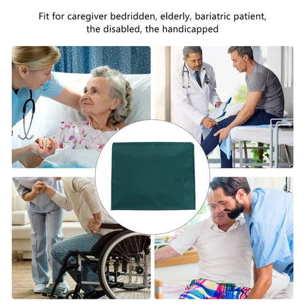 Patient sliding sheet, reusable transfer sheet, bed positioning pad for turning, lifting, sliding aid, mobility aid for elderly, disabled, hospitals, home care