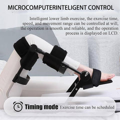 DWSSX Electric Knee Exercise Massager, Continuous Passive Movement Machine, Rehabilitation Equipment for Knee, Ankle, Hip Joint, and Legs, Exercise Physiotherapy (L/175-185cm)
