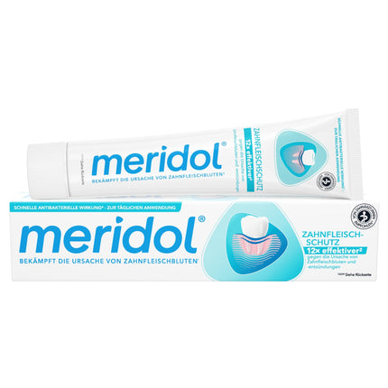 meridol toothpaste 2x75ml - Toothpaste combats gingivitis, antibacterial effect