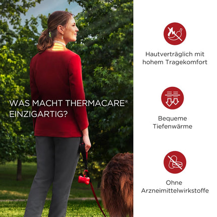 ThermaCare Neck, 6 pieces, heat patches for neck, shoulder, and wrist, effectively relieve neck pain, original product from Angelini Pharma Germany