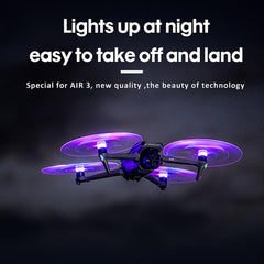 LICHIFIT LED Lights Propeller for DJI AIR 3 Drone Night Flight Flash Paddle Blade Low Noise Prop Accessories