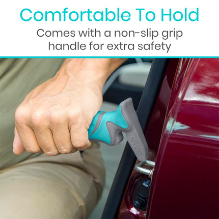Vive Auto Assistant - Vehicle Assist Handle - Standing Mobility Aid Tool for Elderly - Safety Door Handle AutoCane - Portable Grab Bar for Seniors and Disabled, Teal