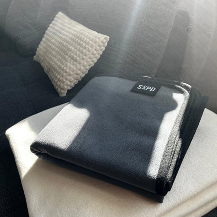 SXPD® - The Sex Blanket - The Original | gray 120x120cm | waterproof love blanket made of soft polar fleece | mattress topper - washable, absorbent, and sustainable | Oeko-TEX® Standard 100