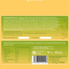 BitterLiebe Fiber Powder - Mix of psyllium husks, inulin (prebiotics), flaxseed &amp; apple fiber - high-dose multi-fiber complex for normal digestion &amp; intestinal balance*