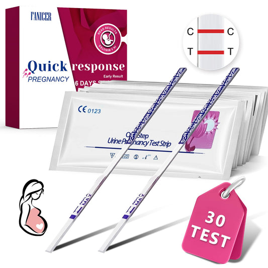 30 Stück Schwangerschaftstest Frühtest 10 miu/ml, Pregnancy test, Empfindliches und Schnelles Test, Frühschwangerschaftstest Ultra Frühtest Schwangerschaft Streifen