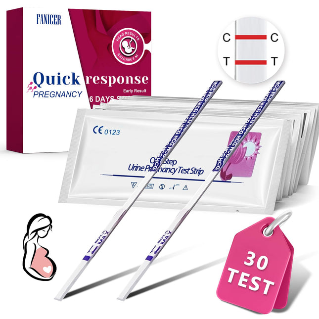 30 Pregnancy Test Early Test 10 miu/ml, Pregnancy test, Sensitive and Fast Test, Early Pregnancy Test Ultra Early Test Pregnancy Strips