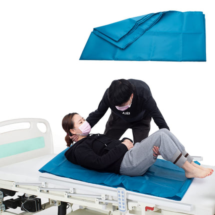 LOSCHEN Tubular Sliding Sheets for Patient Transfer, Sliding Sheets to Assist Elderly Transfers (72x120cm（28"x47"）, Blue)
