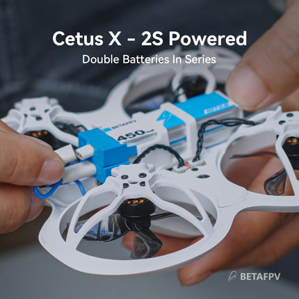 BETAFPV Cetus X FPV Kit with Cetus FC, Position Hold Function/3 Flight Modes with TX/DVR Goggles for FPV Beginner Flight Indoor Outdoor, FPV Simulator/DVR Recording/BETAFPV Configurator Supported, 2S RTF Kit