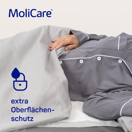 Molicare Premium Bed Mat 9 Drops: Bed protection pad with absorbent core made of cellulose flakes, 60x90cm, 2x30 pieces