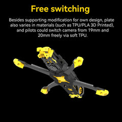 Master 5 V2 Drone Frame - 226mm wheelbase, lightweight design, anti-vibration stack structure, CNC aluminum alloy head, compatible with DJI O3 Air Unit, ideal for freestyle flying
