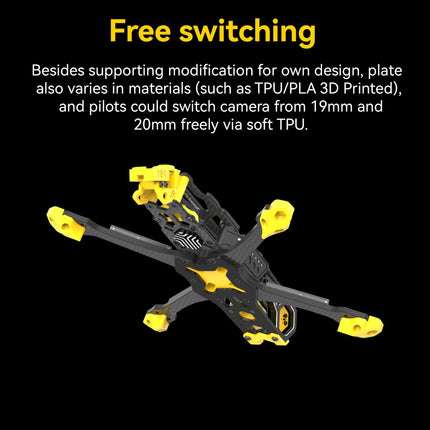 Master 5 V2 Drone Frame - 226mm wheelbase, lightweight design, anti-vibration stack structure, CNC aluminum alloy head, compatible with DJI O3 Air Unit, ideal for freestyle flying