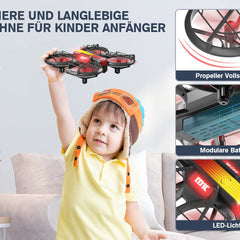 Mini Drone with Camera HD 720P for Kids, RC Drone Quadcopter with FPV WiFi Transmission, 2 Batteries, Altitude Hold, Gesture Control, Flight Path and 3D Flip Toy Gifts for Boys Girls Beginners