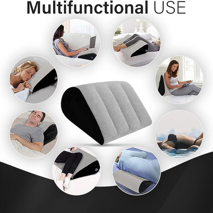Prosixtoy Inflatable Sex Positions Pillow - Inflatable Sex Pillow for Adults Erotic Pillow Sex Toy Inflatable Sex Furniture Couple Toys Bedroom for Men, Women, Couples (Gray)