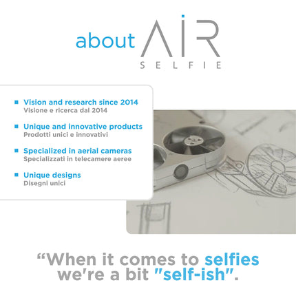 AIR NEO by AirSelfie - Aerial Camera with Auto-Flight Pocket-Sized, Mini Drone for Hands-Free Photos and Videos, 12MP Camera for High-Resolution Photos and 2K Videos, Blue Color