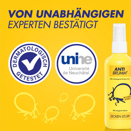 Anti Brumm Tick Stop Pump Spray, 75ml: Repellent for reliable tick protection, tick spray with Icaridin and Eucalyptus citriodora oil