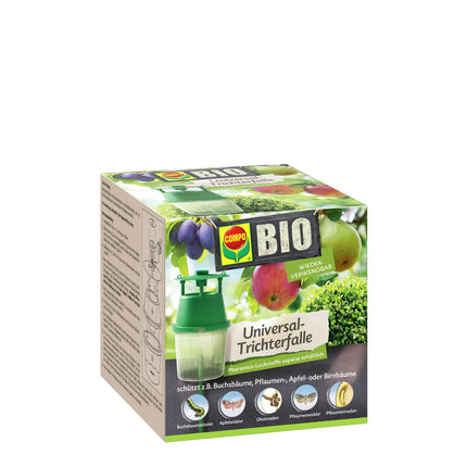 COMPO BIO Universal Funnel Trap for Box Tree Moth, Apple and Plum Moth, attractant sold separately, 1 piece