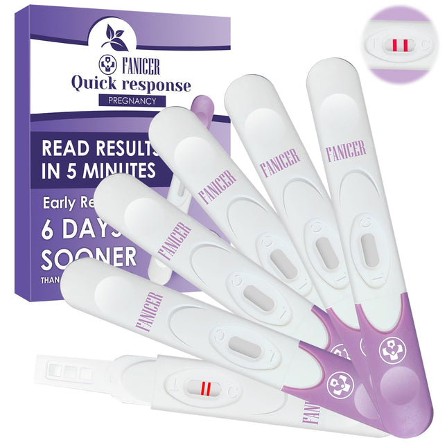6 Pregnancy Tests, Rapid Pregnancy Test, Early Pregnancy Test Sensitivity, Individually Sealed Packaging Early Pregnancy Test, 3 Minutes Rapid Detection (Purple)