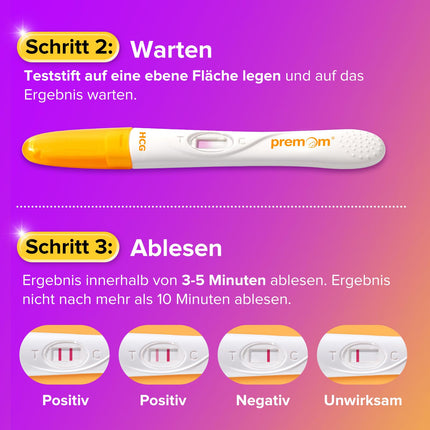 Premom 3 x Pregnancy Test Early Test - Early Pregnancy Test HCG Pregnancy Test 10mIU/ml with APP, Ultra Early Test (3HCG Test)