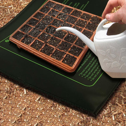 Plant Heating Mat Graphene, Heat Mat for Seedling Germination, IP67 Waterproof 20W Temperature Heating Pad Mat Warmer Bed Mat for Cultivation Greenhouse or Growbox (53*25 cm, with Thermostat Timer)