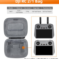 MotuTech Storage Bag for DJI Mini 4 Pro Drone Protective Accessories, For Dji Mini 4 Drone + RC 2 Remote Control, Luggage Set