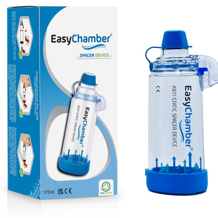 EasyChamber Antistatic, Inhaler Spacer Device, Use with Metered Dose Inhaler, BPA and Latex Free - Inhalation Aid - Spacer Device