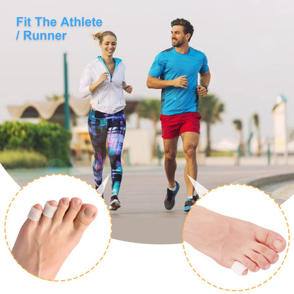20 Pcs Gel Toe Caps Toe Protectors, Silicone Toe Protectors Little Toe for Blisters, Corns, Hammer Toes, Toenail Loss, Friction Pain Relief and More