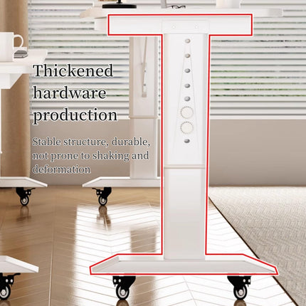 Bedside table, bedside desk, overbed table with wheels, overbed table, overbed desk, overbed table, mobile desk, bedside table with wheels, computer table for bed, overbed table, height adjustment