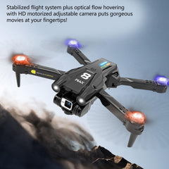 Foldable RC Drone with LED Light, HD Dual Camera, 50x Zoom, Intelligent Obstacle Avoidance for Adults, Beginners, Foldable RC Quadcopter Drone
