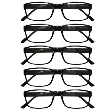 Gaoye 5 pack reading glasses men/women with blue light filter glasses reading aid for women men