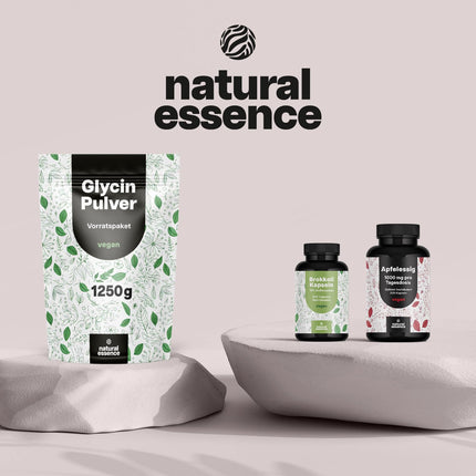 Glycine Powder 1250g (1.25KG) - 100% pure amino acid - sweet Amino Glycine - No additives, vegan and produced in Germany