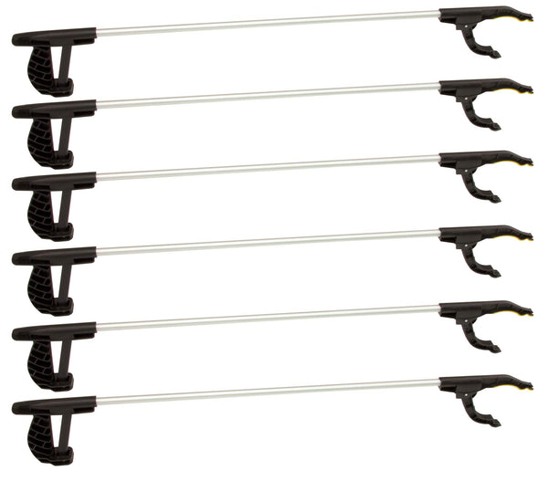 BigDean 6-piece set of reachers, 76 cm long with magnetic tip and non-slip handle - As a hand extension and aid when picking up - Also ideal for seniors and disabled people
