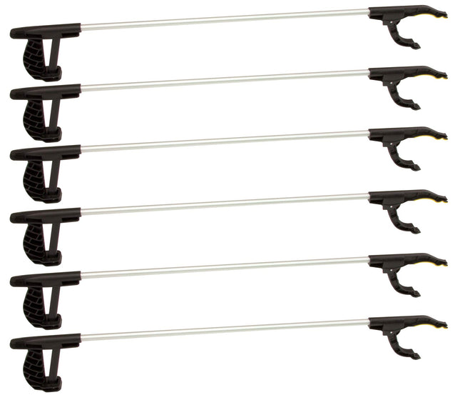 BigDean 6-piece set of reachers, 76 cm long with magnetic tip and non-slip handle - As a hand extension and aid when picking up - Also ideal for seniors and disabled people