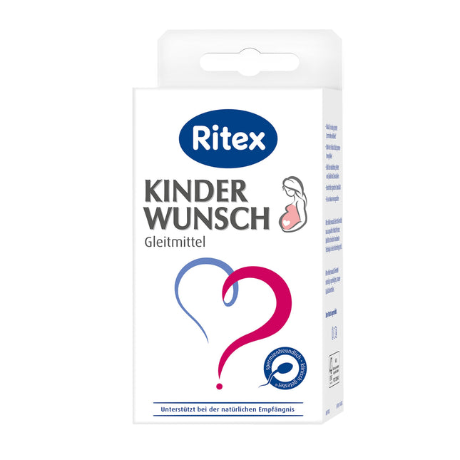 Ritex Kinderwunsch Lubricant – Sperm-friendly lubricant to support natural conception, 8 x 4 ml, optimized viscosity &amp; pH value – Clinically tested, Made in Germany