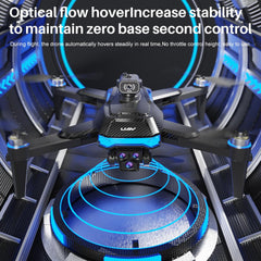 OBEST Drone with Camera, Camera Drone for Beginners, Brushless Motor, 5G WiFi Foldable RC Drone, 360° Obstacle Avoidance, 90° ESC Camera, One-Button Take-off/Landing (2 Batteries)