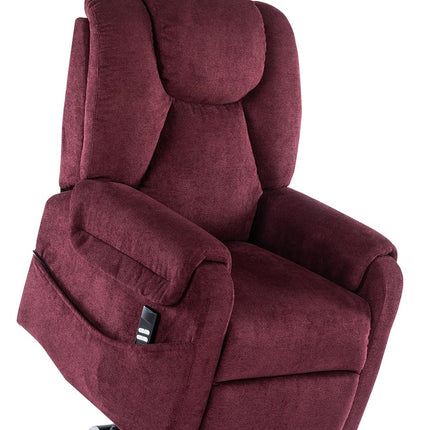 POLTRONE ITALIA Sofia 2 Motors PERSONALIZED TV armchair with electric stand-up aid Medical device 2 wheels Micro-spring seat stain-resistant senior armchair relax chair Red