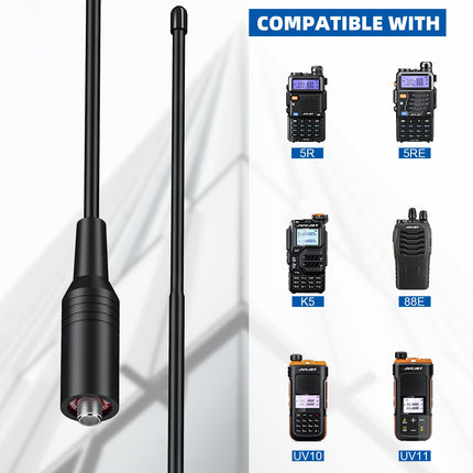 JUCJET 771 Radio Antenna, SMA-F Walkie-Talkie Antenna Compatible with Walkie Talkie BF-888S UV-5R (2 pcs)