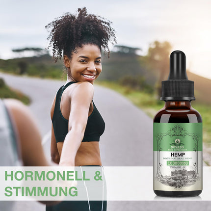 High-quality natural oil, 100,000mg in high dosage, rich in Omega 3-6-9, vegan, 60ml