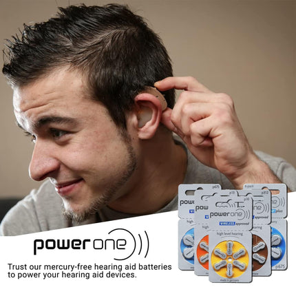 Power One P312 hearing aid battery (10 packs of 6)
