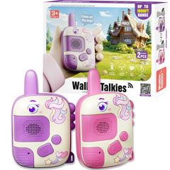 2PCS Walkie Talkies Children, Unicorn Gifts for Girls Toys from 3 4 5 6 Years Gifts Girls Outdoor Games for Children Walkie Talkie Children's Toys Christmas Gift Ideas Unicorn Toys