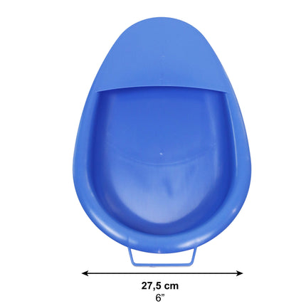 PEPE Mobility - Bedpan for adults, plastic, chamber pot bed, urinal bottles for men and women, elderly people, blue