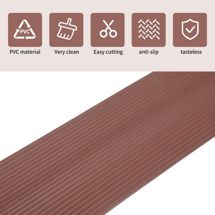 Door threshold ramp, 90 x 7.5 x 1CM / 1.5CM / 2CM wheelchair ramp PVC threshold ramp, door threshold ramps for wheelchairs, walkers or e-scooters (brown, 1CM)