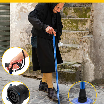 Walking stick women, foldable height adjustable walking stick men for 5.2FT-6.1FT, walking stick for seniors