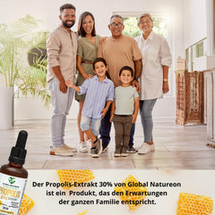 Propolis-in-water solution extract 30% without alcohol, large bottle 50 ml, tincture suitable for children and animals, polyphenols, flavonoids and bioflavonoids, 100% natural, alcohol-free