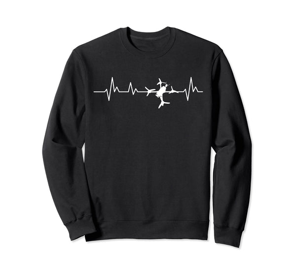 FPV Drone Heartbeat Freestyle and Racing Quadcopter Acro Sweatshirt