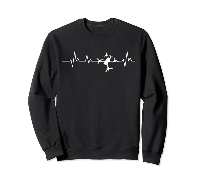 FPV Drone Heartbeat Freestyle and Racing Quadcopter Acro Sweatshirt