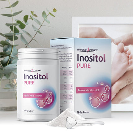 effective nature - Inositol Pure - 180 g pure myo-inositol powder - 4000 mg myo-inositol per day - Enough for 45 days
